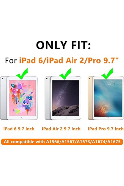 Coolden Silicone Push Pop Fidget Protective Case for iPad 9.7" (iPad 6/5/Air 2) Multicolor