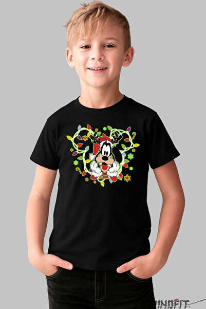 GILDAN Tricou De Craciun Copii Goofy Cu Instalatie Vesela Baiat
