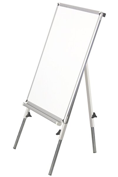 HUGOKIRTASİYE 50x70 Teleskopik Ayaklı Laminant Yazı Tahtası Beyaz