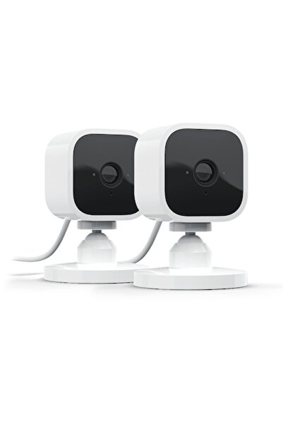 Blink Mini - Set of 2 WiFi indoor security cameras, 1080p HD, motion sensor, Alexa compatible, two-w