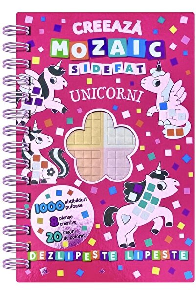Editura Flamingo Junior Creaza mozaic sidefat - Unicorni