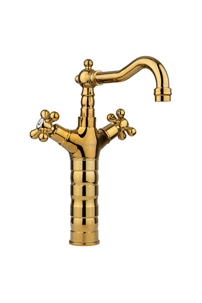 Trendy's Baterie lavoar , montare pe blat ,gold