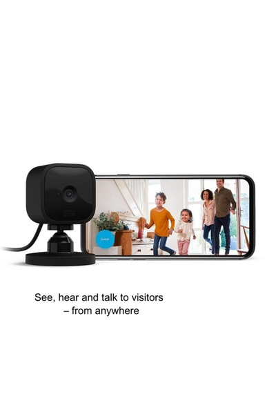 Blink Set of 2 Mini indoor surveillance cameras, WiFi, HD 1080p, motion sensor, two-way audio, night