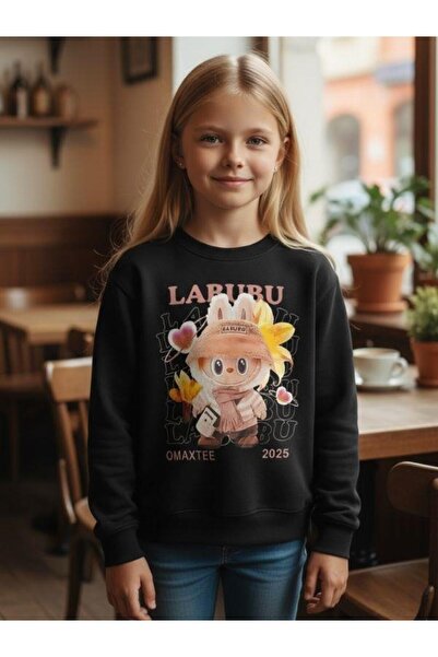 Zekids Bumbac pentru fete personaj cu imprimeu Swea tricou