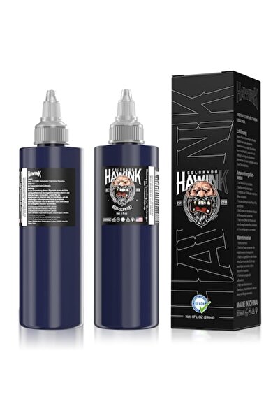 HAWINK Tattoo Ink 240 ml - Pure Black, Stable Ink (1 Bottle)