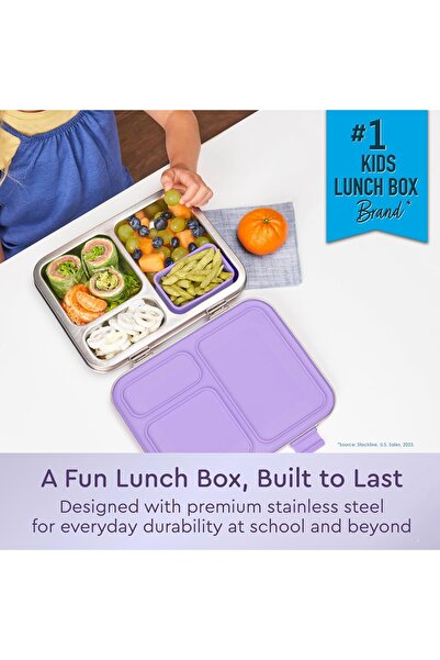 Bentgo - Kids Prints Lunchbox - Stainless Steel - Unicorn