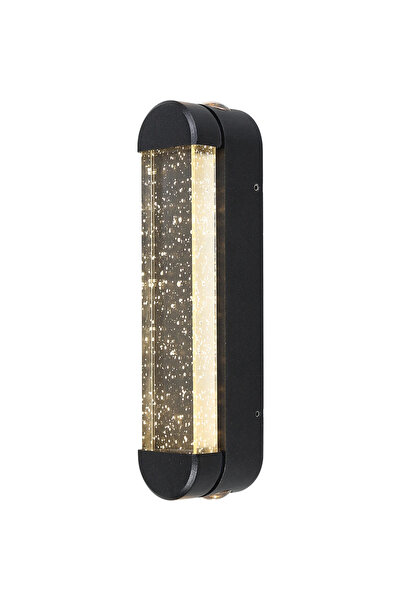 HAMER Black outdoor gate light, yellow light, 12 watts