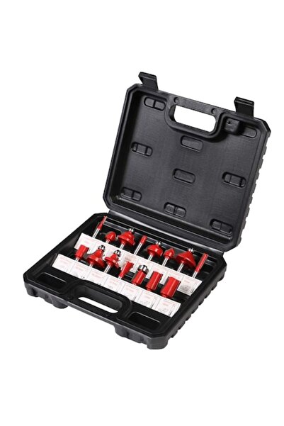 LET Set of 15 wood router bits, 615 mm with carrying case