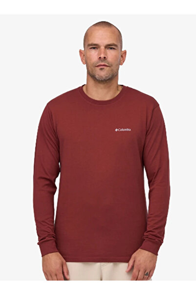 Columbia Cs0354 Csc M Basic Sm Logo Ls Tee Erkek Sweatshirt