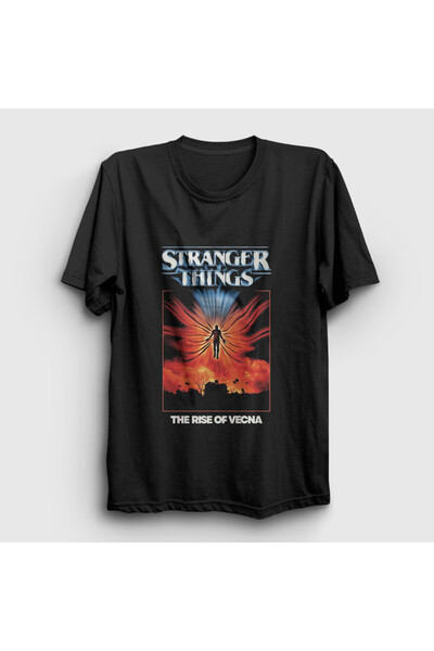 Presmono Unisex Black Rise of Vecna Stranger Things T-Shirt 584750Tt