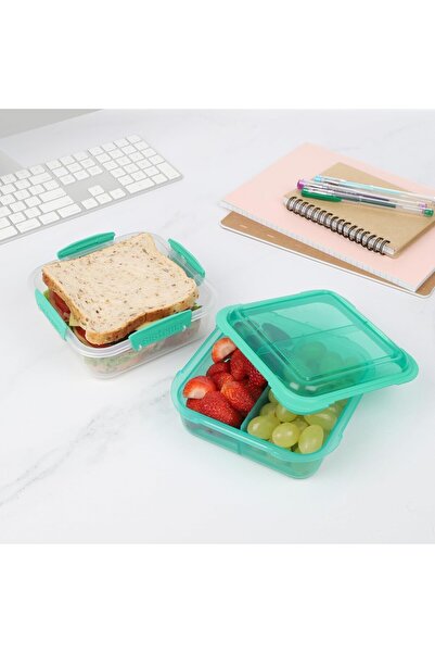 Sistema Lunchstack ™ To Go ™ Saklama Kabı –1.24L, Bpa Içermez, Klipsli Kapaklı