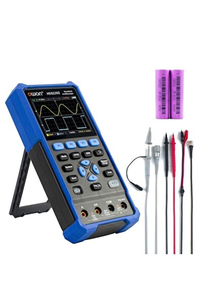 OWON Portable professional oscilloscope 200 MHz, 1 GSa/s, 10 mV10 V, 3.5" screen, 5200mAh, 20,000-coun