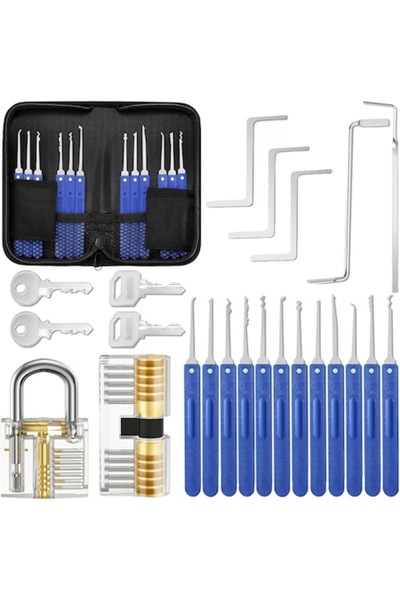EVENTRONIC Lock and latch tool set, 17 pieces, for beginner and professional ...