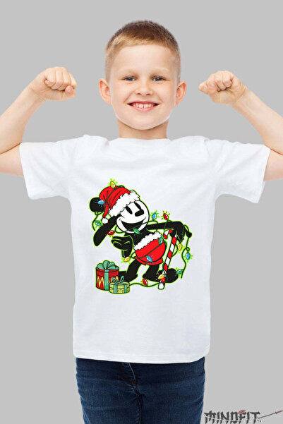 GILDAN Tricou De Craciun Copii Elf Urban Printre Beculete Baiat