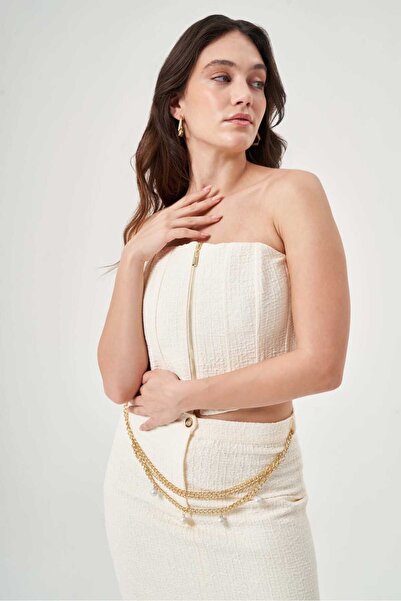 Mimya Jakar Dokulu Crop Büstiyer 3736