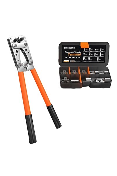 SOMELINE set clește de sertizare 6-50 mm cu 21 de terminale și cutie de depoz...