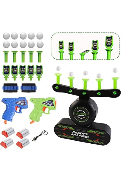 deAO Set de aruncătoare cu țintă plutitoare, țintă fixă ​​fosforescentă, 2 pi...