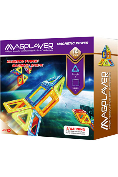 Magplayer Joc de constructie magnetic - 14 piese