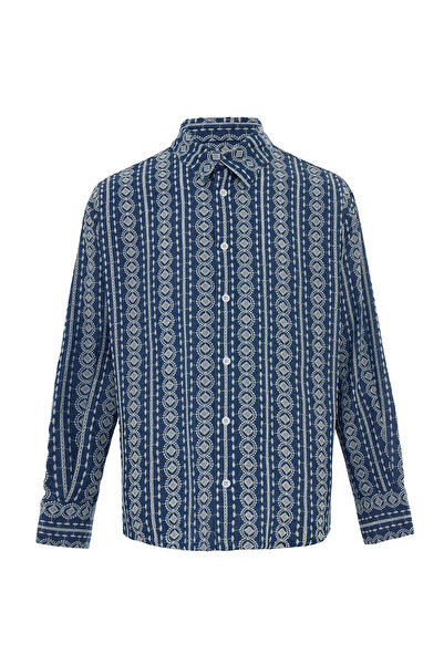 MORREZ Azure Nakışlı Gömlek