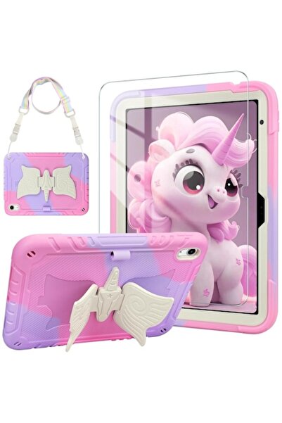 Aolcev Unicorn iPad Case for iPad A16 11" (11th gen 2025) & iPad 10.9" (10th gen 2022) - Pink