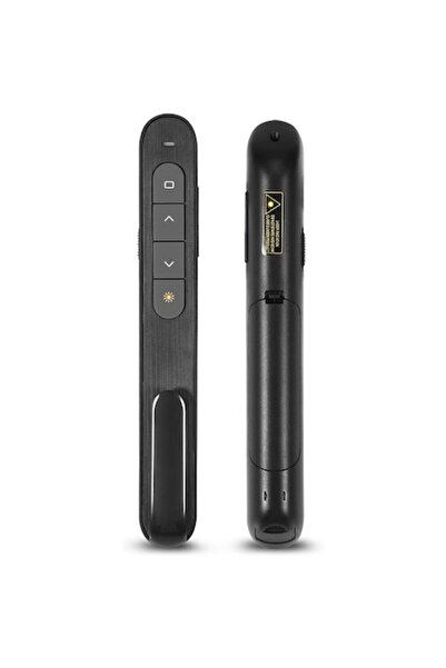 VBESTLIFE Wireless 2.4GHz Presentation Laser Presenter USB, 100m, On/Off Button, Black