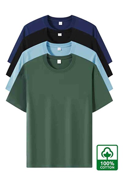 Cool mans Μεγάλο μέγεθος King Size, βαμβακερό μπλουζάκι υψηλής ποιότητας, 4 τ...