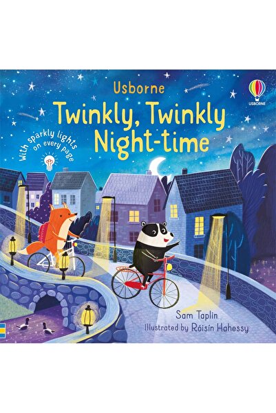Usborne Carte luminoasă, TWINKLY TWINKLY NIGHT TIME, Usborne, + 6 luni