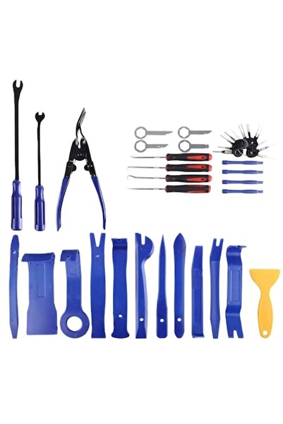 Queta Trusă de scule pentru demontarea interiorului auto, cu 38 de piese, pentru conectori, radio, panouri uși, tapițerie, bord