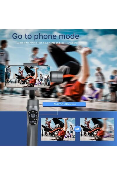 Strbdyi AI-Tracking 3-Axis Smartphone Gimbal Stabilizer with Tripod and Carry Case