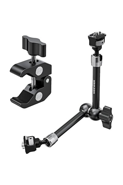 NEEWER Braț magic articulat de 28 cm cu clemă Super Clem, sarcină maximă de 3 kg, aluminiu, rotație 360°