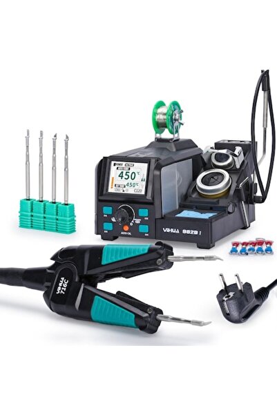 Yihua Stație de lipit, LCD color, 90450C, calibrare automată, 4 vârfuri, pentru reparații SMD