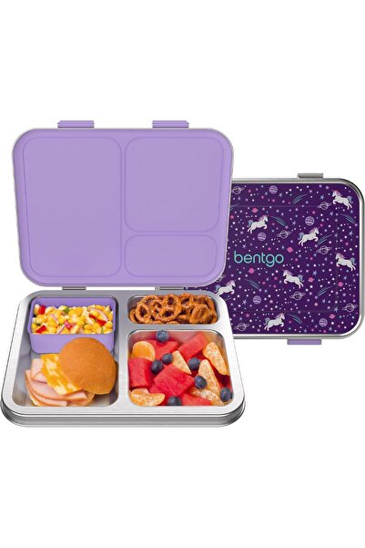 Bentgo - Kids Prints Lunchbox - Stainless Steel - Unicorn