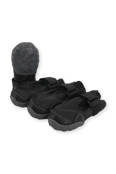 PawPrints Su Geçirmez Deri Köpek Ayakkabısı – Cırt Cırtlı Ayarlanabilir Kayma...