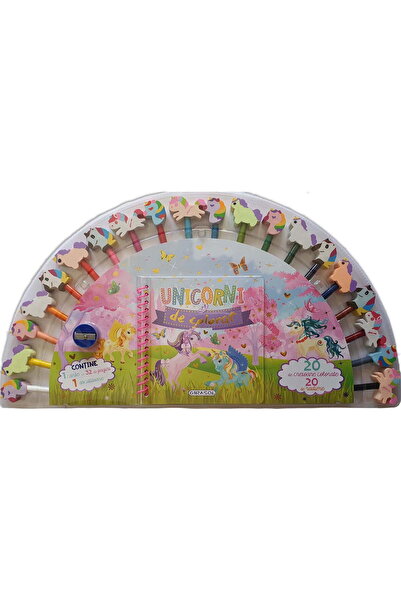 GIRASOL Unicorni de colorat (20 creioane)