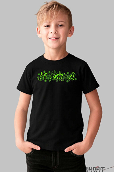 GILDAN Tricou De Craciun Copii Banda Glow Personaje Festive Baiat