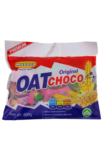Mazzex كيس شوكولاتة الشوفان بالحليب الأصلي 400 غرام