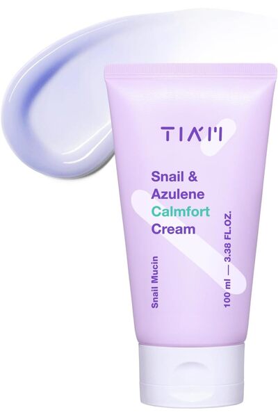 TİAM TIA'M Snail & Azulene Calmfort Cream 100 ml - Soothing Face Cream for Sensitive Skin