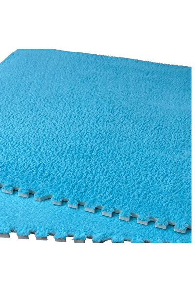 PROCART Fluffy puzzle mat, 61.5x61.5x1.7 cm, EVA foam, set of 2 pieces Dark blue