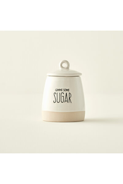 Bella Maison Bohemia Stoneware Şekerlik Beyaz (8x11 cm)