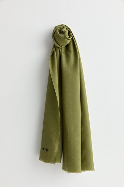 Nihan İpek Pamuk Şal Yağ Yeşili