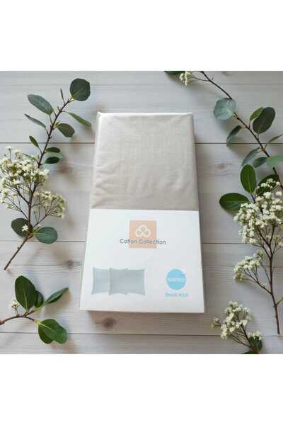 Cotton Collection Cotton Fabric Double Pillowcase / Ecru