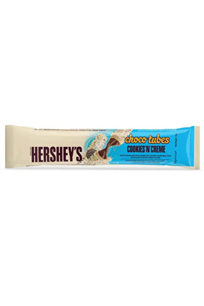 Hershey's لفائف رقائق الويفر المغطاة بالشوكولاتة البيضاء بنكهة الكوكيز والكريمة من شوكو تيوب - 18 غرامًا 3