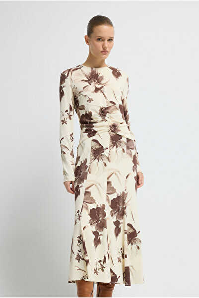 adL Desenli Örme Elbise
