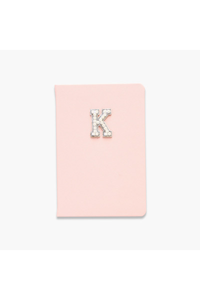 Lifestyle دفتر ملاحظات A5 مزخرف بحرف "K"