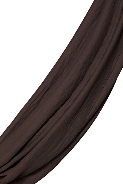 Nihan %100 Pamuk Eşarp Koyu Kahve