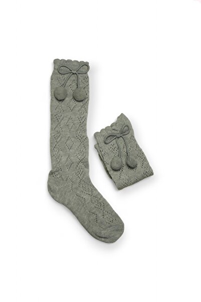 Rumon Pompom Knee-Length Children's Socks