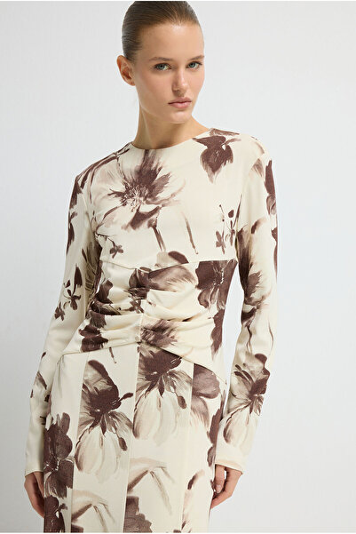 adL Desenli Örme Elbise