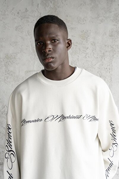 Machinist Ανδρικό μακρυμάνικο μπλουζάκι με τύπωμα Space Grey