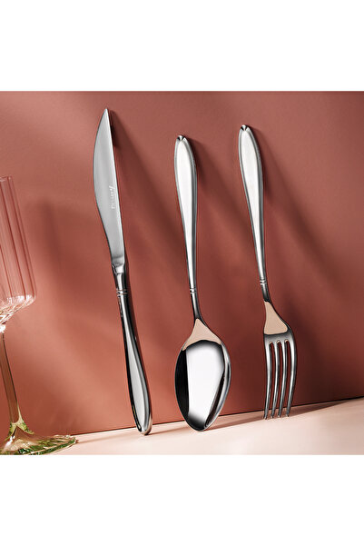 Aryıldız Cuba 84 Piece Cutlery Set for 12 People
