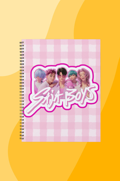 SEKİZELLİİKİ SAJA BOYS -BASKILI TASARIM DEFTER